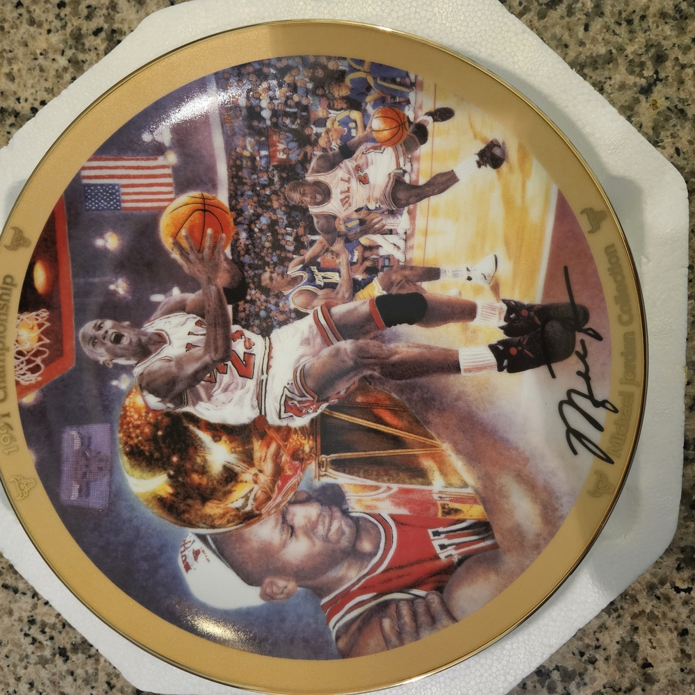 Michael Jordan Commemorative Plate